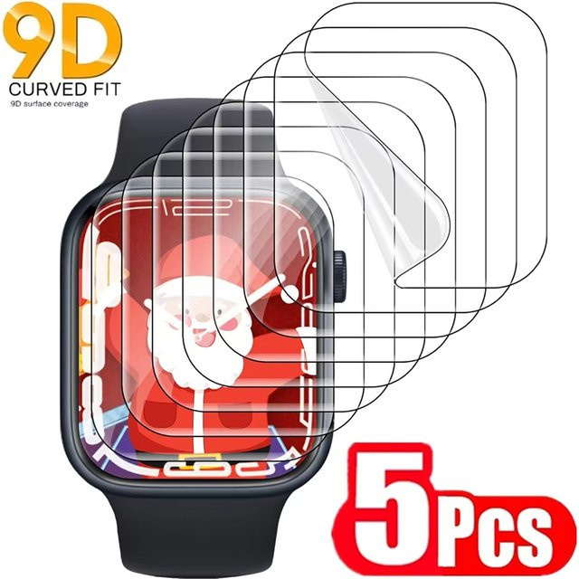 Hydrogel Full Screen Protector für Apple Watch Serie 1 bis Ultra, transparent - Bild 1