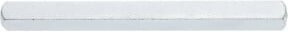 Dieckmann Tür-Vierkantstange zum Einstecken, massiv, verzinkt, Farbe: Silber, Länge: 100 cm, Durchmesser: 0,8 cm - Bild 1