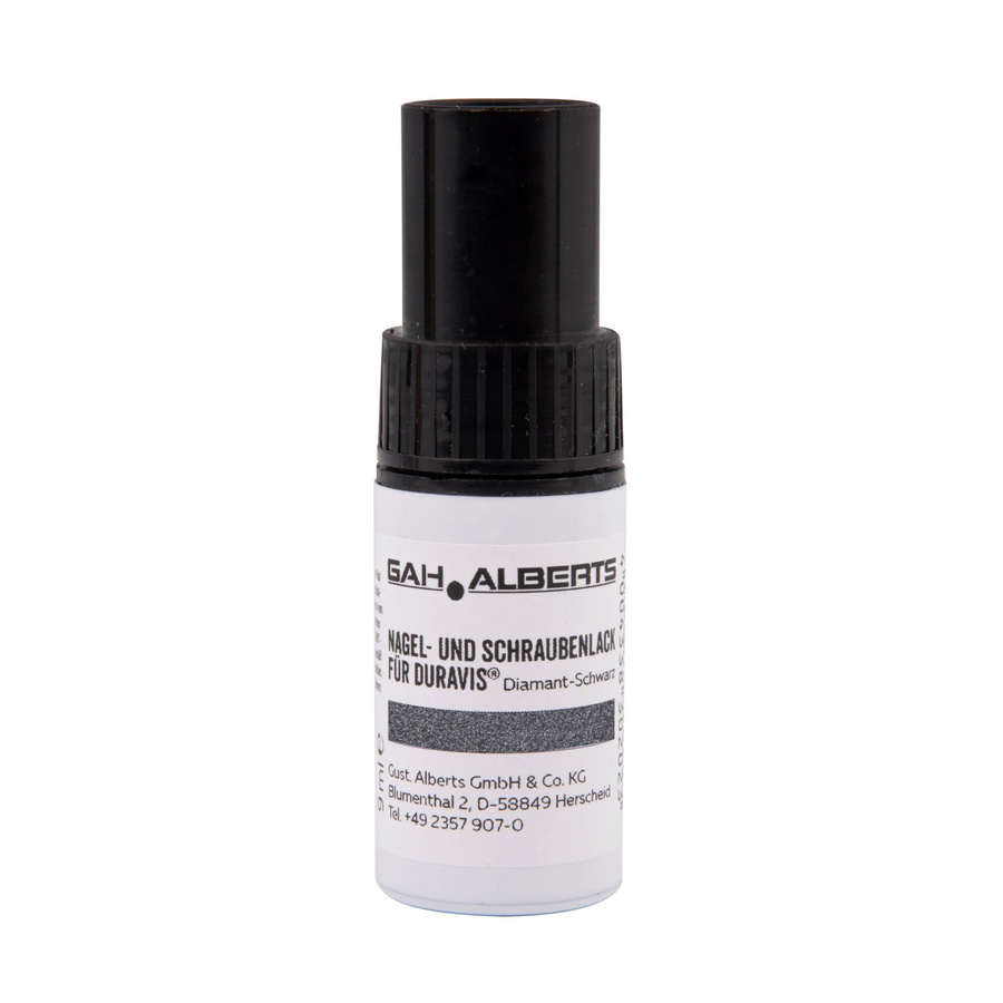 GAH Alberts Duravis Nagel- und Schraubenlack Farbe Schwarzdiamant 9 ml - Bild 2