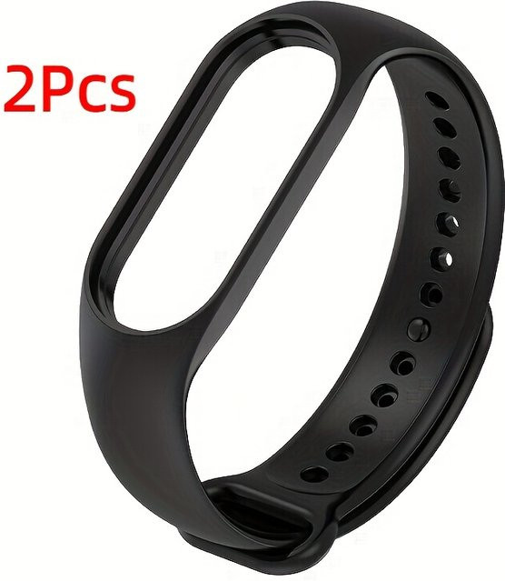 Uhrenarmband Silikon, Schwarz, Unisex - Bild 1