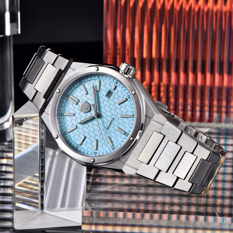 RollsTimi Armbanduhr Quarz, Edelstahl, Blau, Saphirglas, Herren - Bild 4