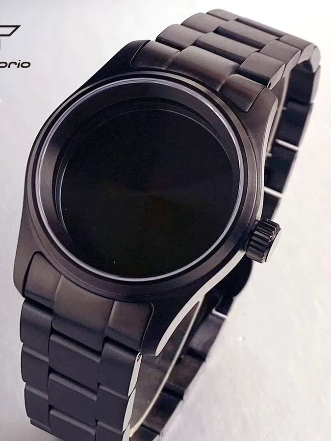 Tandorio Armbanduhr, Edelstahl, Schwarz, Unisex - Bild 3
