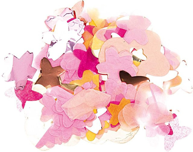 Rico Design Konfetti Blüten in Rosa Mix, 20g - Bild 1