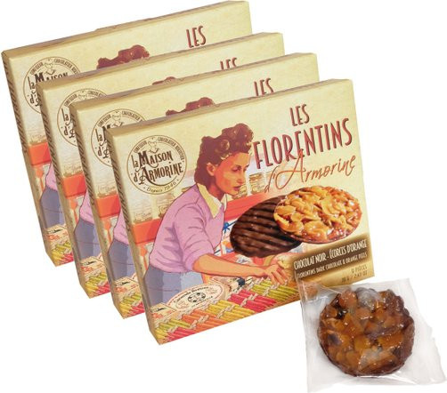 La Maison d'Armorine Florentiner Zartbitterschokolade und Orangenschale 4 x 70 g - Bild 1
