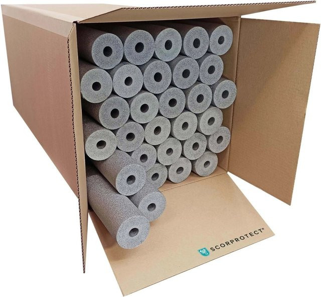 Scorprotect PE Rohrisolierung grau, angeschlitzt, B/T/H: 18 x 25 x 100 cm - Bild 1