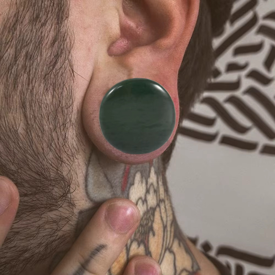 Ohrdehner Jade, bogenförmig, Unisex - Bild 2