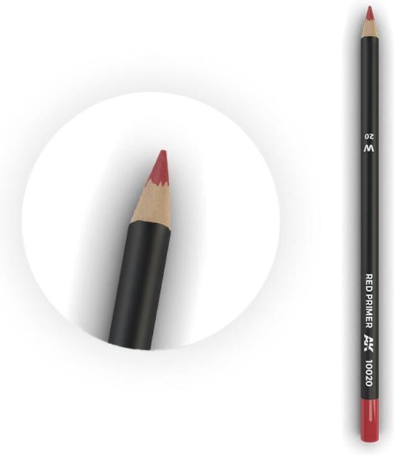 AK Interactive Watercolor Pencil Red Primer Pigment - Bild 1