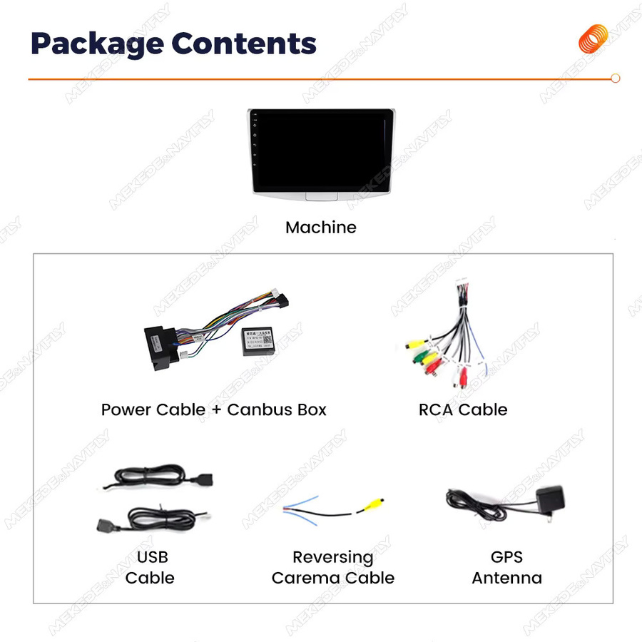 MEKEDE 2Din Android Auto und CarPlay Multimedia Radio für VW Volkswagen Passat B6 B7 CC 2010-2015 in Schwarz mit WiFi und Bluetooth - Bild 4
