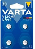 Varta Alkaline Knopfzellen V13GA Silber 4er Pack - Bild 1