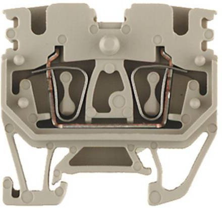 Weidmüller Durchgangs-Reihenklemme ZDUB 2.5-2/2AN/15 in Beige, 100 Stück - Bild 1