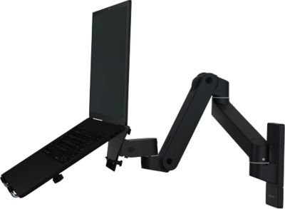 Ergotron LX Pro Monitor Wandarm für bis zu 34 Zoll, neigbar, schwenkbar und höhenverstellbar, mit Tischklemme und VESA-Halterung, schwarz - Bild 1