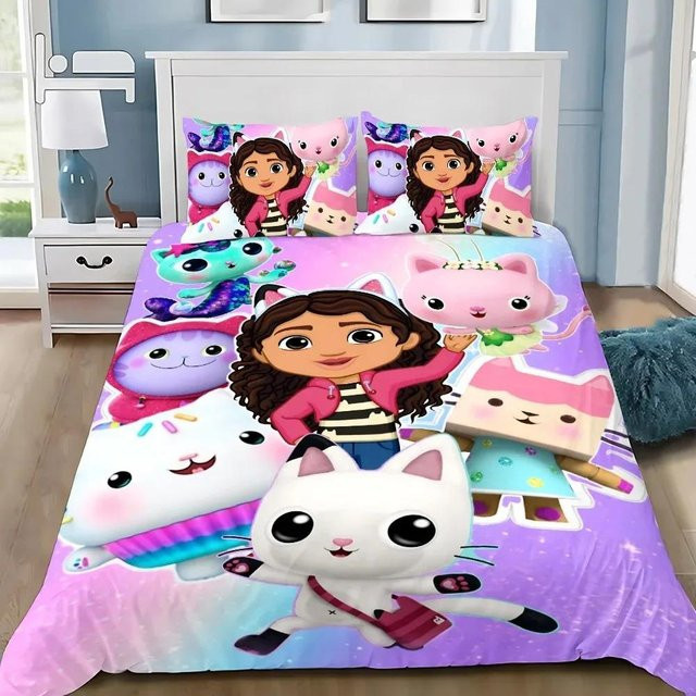 G-Gabb Bettbezug und Kissenbezug Set aus Mikrofaser mit Tiermotiv, Mehrfarbig, B/H: 135 x 200 cm - Bild 1