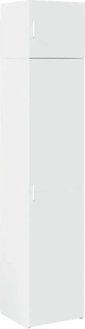 vidaXL Hochschrank Schmal Weiß aus Holzwerkstoff B/T/H: 45 x 42,5 x 225 cm - Bild 1