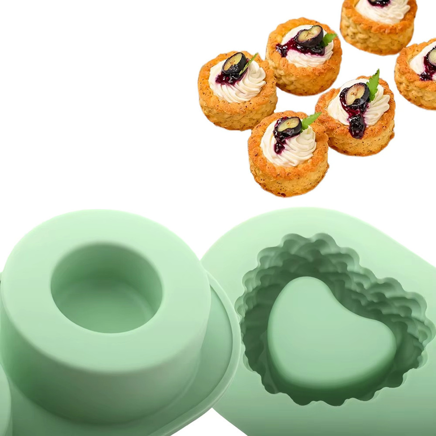 Meibum Silikon Backform für Mousse, Kuchen und Dessert in Grün - Bild 4