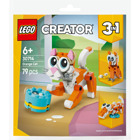 LEGO Creator 3-in-1 Set 30714 Orange Katze Konstruktionsspielzeug