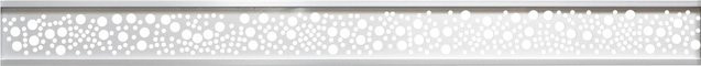 T & J Ecosteck Gitterfüllung Kreise aus Aluminium in Silber, B/T/H: 2 x 14 x 180 cm - Bild 1