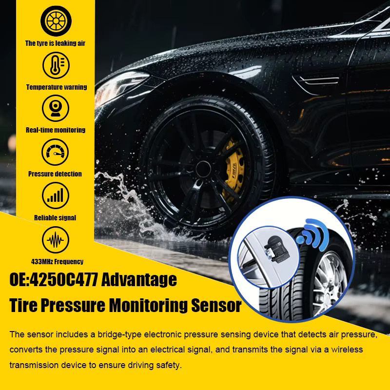 ANWAYTECH Reifendrucküberwachungssensor TPMS 4250C477 in Schwarz, kompatibel mit Peugeot 4008 und Mitsubishi Outlander, 433MHz - Bild 2