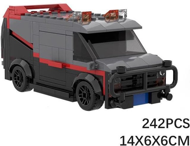 Binchi Keji Travel SWAT Team Auto, Baustein Auto Modell, Grau, ab 3 Jahre - Bild 1