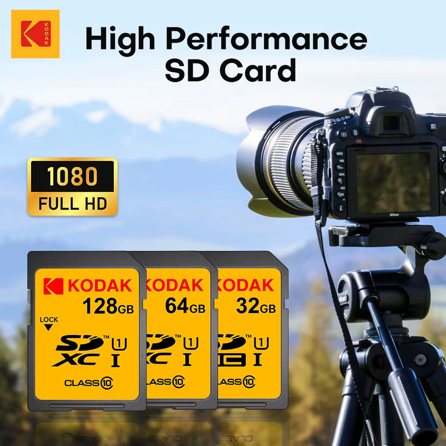 Kodak SD-Karte Class 10 Hochgeschwindigkeits-Speicherkarte für DSLR-Kameras und Camcorder - Bild 2