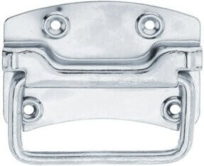 GAH Alberts Kistengriff aus verzinktem Stahl in Silber, Breite: 10,4 cm, Höhe: 8,0 cm - Bild 1