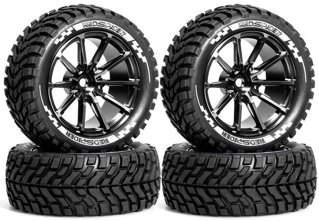 RS RC On-Road-Radreifen, 1/10, Metall, Gummi, Schwarz - Bild 1