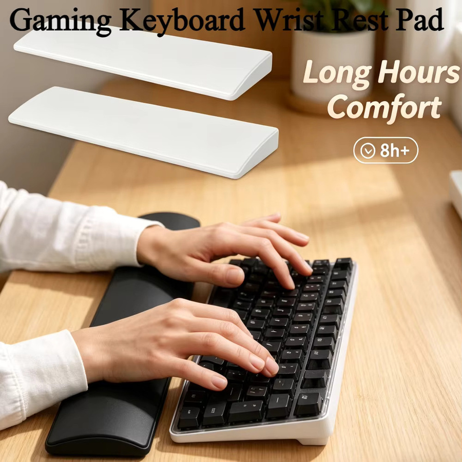 Ergonomische Tastatur-Handgelenkauflage von ATUOTIN aus Memory-Schaum in Schwarz für Laptop und Computer - Bild 3