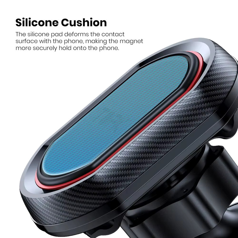 TOPK Magnetische Autotelefonhalterung in Schwarz mit 360 Grad Rotation, ausziehbarem Arm und 3-Punkt-Unterstützung - Bild 4