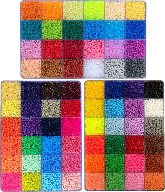 LXSWY Bügelperlen Set 72 Farben Bunt / Mehrfarbig - Bild 1