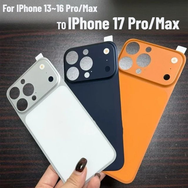 Original Color AG Frosted Back Panel für iPhone 16/15/14/13 Pro Max in Blau zum Schutz von Kameraobjektiv und Bildschirm - Bild 1