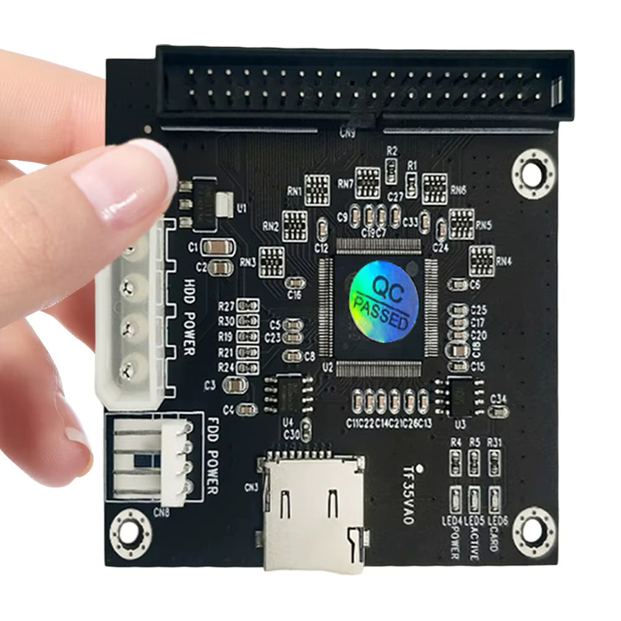 ALLOYSEED TF Micro SD auf 3,5-Zoll IDE 40PIN Adapterkarte in Schwarz - Bild 3