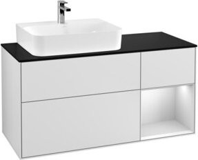 V&B Waschtischunterschrank Finion in Weiß lackiert, Breite: 120 cm, Tiefe: 50,1 cm, Höhe: 50,1 cm - Bild 1