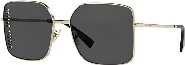 Miu Miu MU51YSZVN5S0 Sonnenbrille, quadratisch, Vollrand, Metall, schwarz, Damen - Bild 1