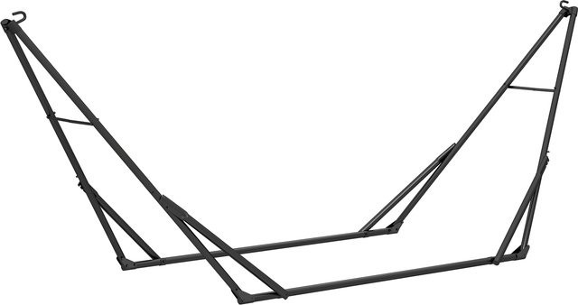 Outsunny Hängemattengestell aus Stahl in Schwarz, verstellbar und klappbar, B/T/H: 290 x 78 x 100 cm - Bild 1