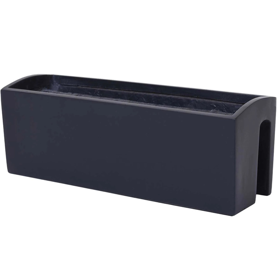 Vivanno Blumenkasten Balkona Classic Anthrazit aus Fiberglas B/H/T: 60 x 22 x 19 cm - Bild 2