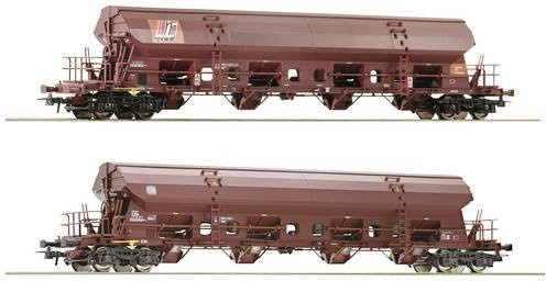 Roco 77036 H0 2er-Set Schwenkdachwagen der DB - Bild 1