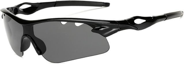 Binchi 9302 Sport Sonnenbrille, hexagonal, halbrand, Kunststoff, Unisex, gray - Bild 1
