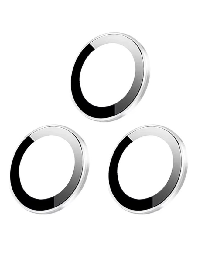 Ziai Metall-Kameraobjektivschutzglas für Apple iPhone 15, 14, 13, 12, 11 Pro Max und Plus, in Schwarz und Silber - Bild 7