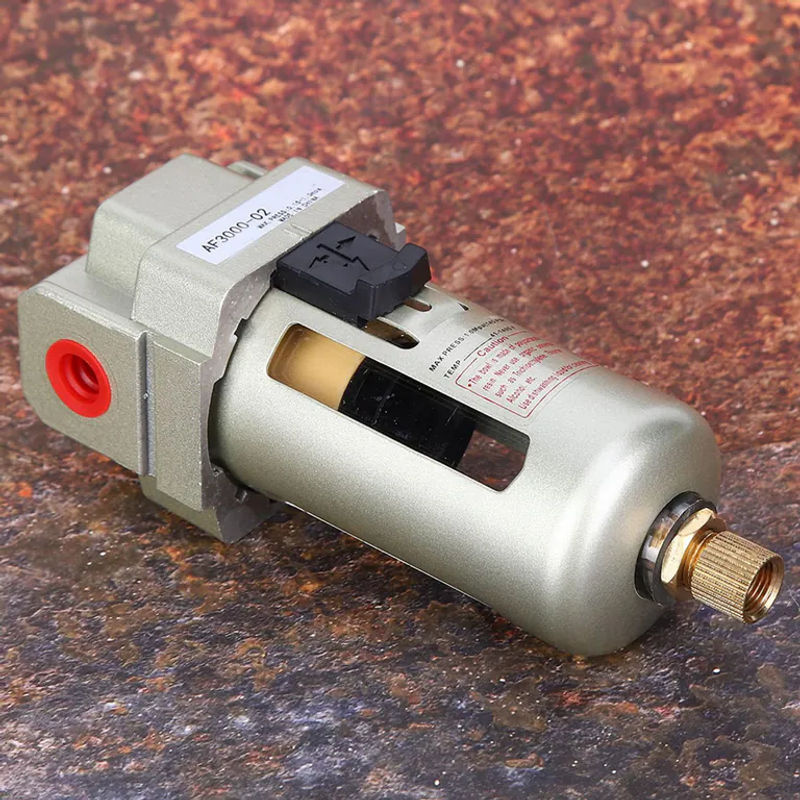 Fishine Luftöl-Wasserabscheider Filter mit 1500l/min und 1.0mpa, Farbe: Silber - Bild 4