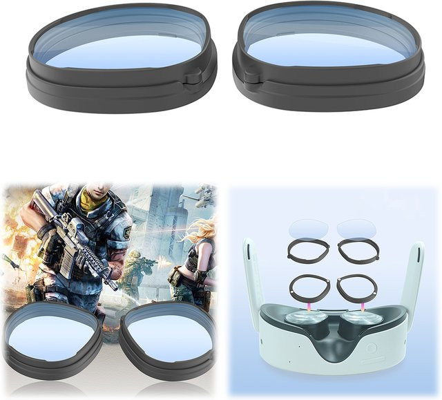 Shunmaii Magnetischer Brillen-Abstandshalter für Meta Quest 3S VR-Brille, kratzfestes VR-Headset-Spiegel-Zubehör - Bild 1