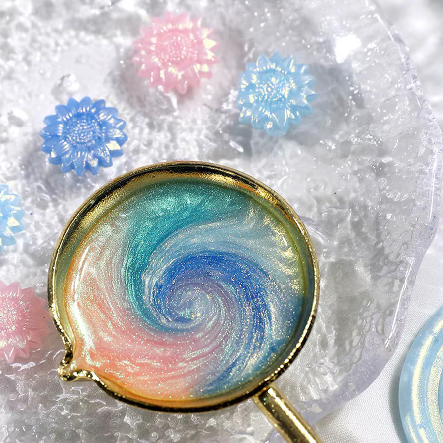 100 Stück glitzernde Aurora-Siegelwachs-Perlen in gemischten Farben für DIY Scrapbooking und Hochzeitseinladungen - Bild 1