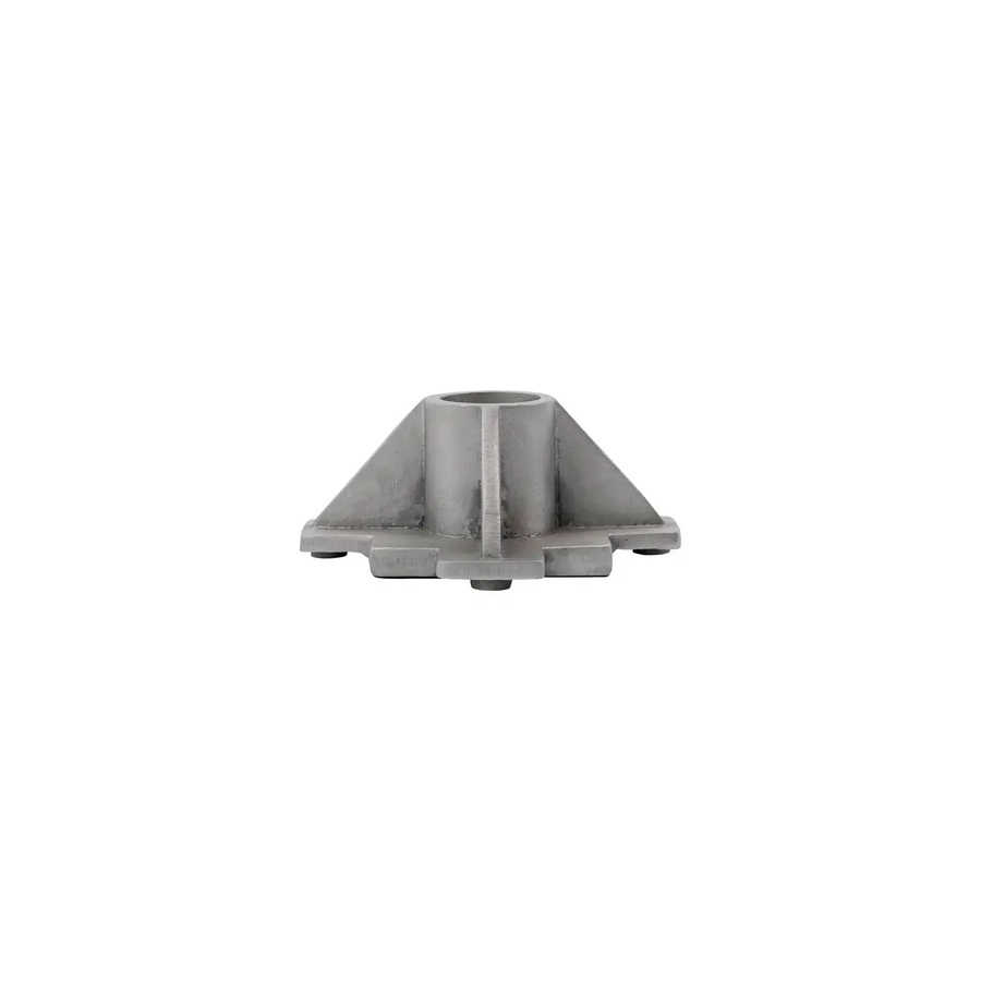 House Doctor Kerzenhalter Castle in Silber aus Aluminium mit industrieller Ausstrahlung für Stumpenkerzen, Höhe: 15,4 cm, Breite: 15,4 cm, Tiefe: 6,4 cm - Bild 1