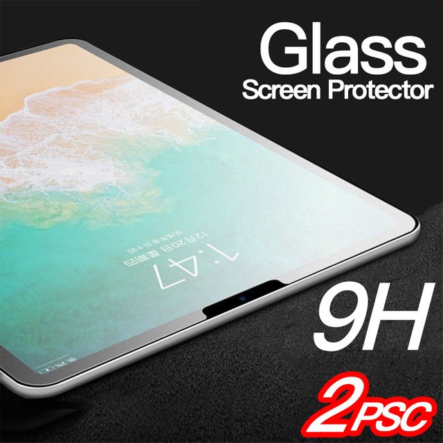 2er-Set Displayschutzfolie aus gehärtetem Glas für Apple iPad Pro, Air und Mini in Transparent - Bild 1