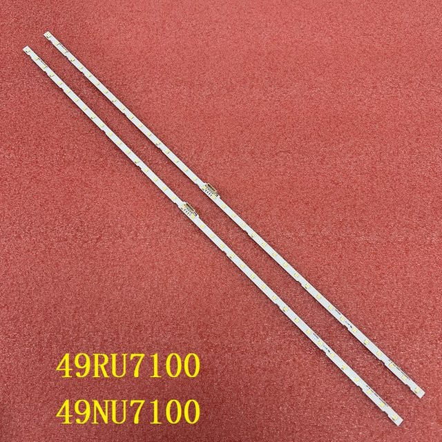 2er-Set LED-Hintergrundbeleuchtung-Streifen für Samsung TV UE49RU7100 UN49RU7100 UE49NU7100 UN49NU7100 UA49NU7100 UE49NU7105 UE49NU7105K BN61-15483A in Weiß - Bild 1