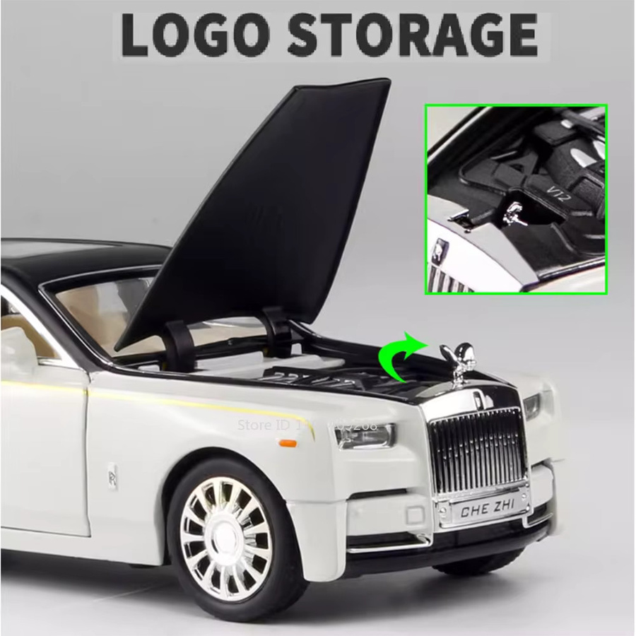 RMZ city Rolls Royce Phantom Wraith Spielzeugauto-Modell, 1:32, Metall, Gummi - Bild 2