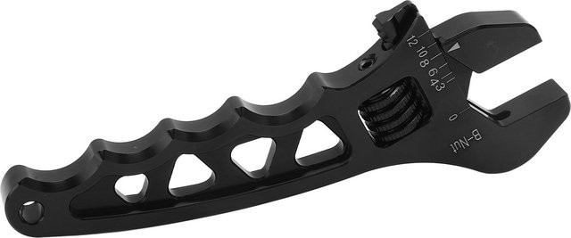 Fishine Schlauch Fitting Schlüssel aus einstellbarer Aluminium Legierung in Schwarz für AN3 bis AN12 - Bild 1