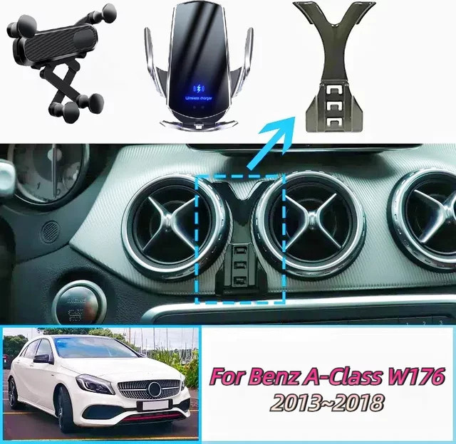 Auto Handy Halterung und GPS Navigation Ständer für Mercedes-Benz A-Klasse 2013 bis 2018 A45 AMG W176 - Bild 1