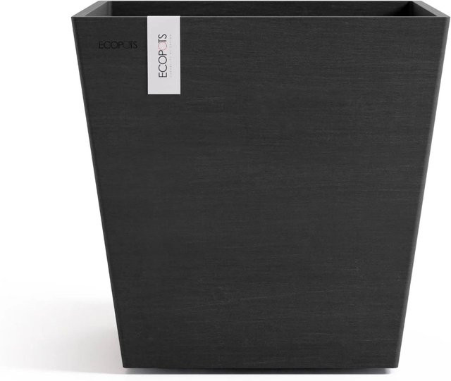 Ecopots Pflanztopf Rotterdam Dunkelgrau aus recyceltem Kunststoff, B/T/H: 35,2 x 34 x 34 cm - Bild 1