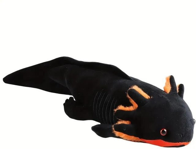 Toys-Glory Fourall Axolotl Plüschtier, Schwarz, ab 3 Jahre - Bild 1
