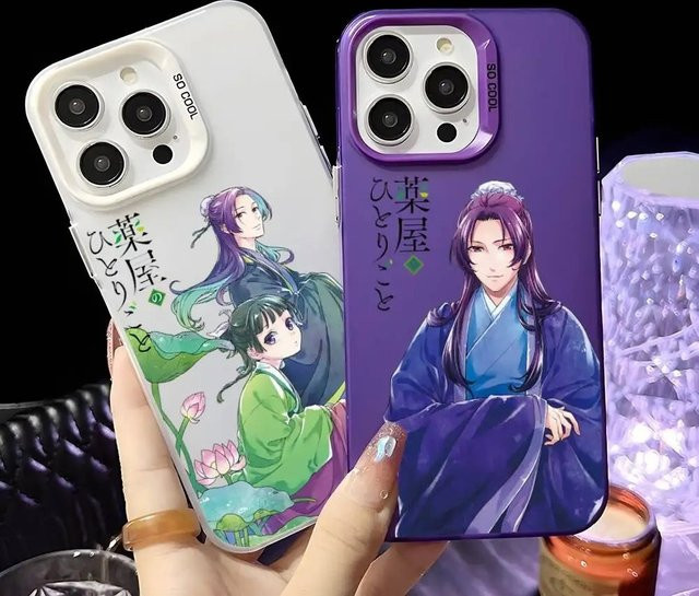 Sturzsichere Matte Handyhülle im Anime The Apothecary Diaries Design für iPhone 17 16 15 14 13 12 11 Pro Max Plus und weitere Modelle, Multicolor - Bild 1