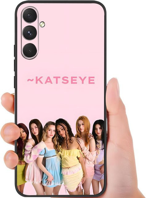 Stoßfeste und weiche Handyhülle KATSEYE für Samsung Galaxy A13 5G A14 A25 A33 A35 A36 A52 A54 A56 in Pink - Bild 1